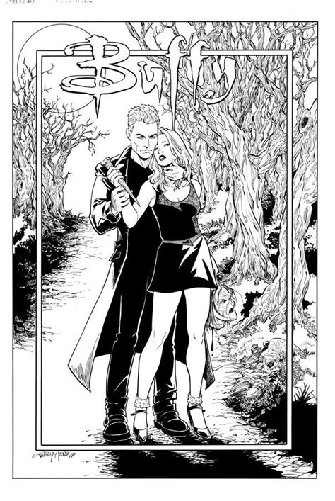 Buffy And Spike Comics For buffy & spike for ed. Colouring Pages, Adult ...