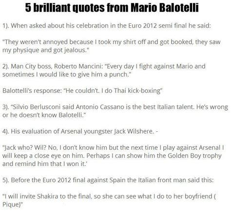 Mario Balotelli Quotes. QuotesGram