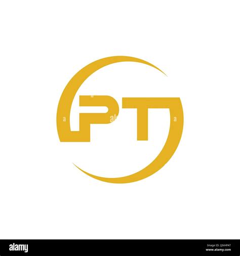 Creative Letter PT Logo Vector Stock Vector Image Art Alamy