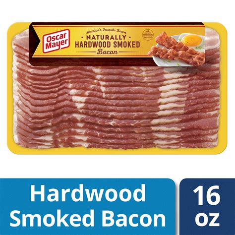 Oscar Mayer Naturally Hardwood Smoked Bacon 16 Oz Vacuum Pack