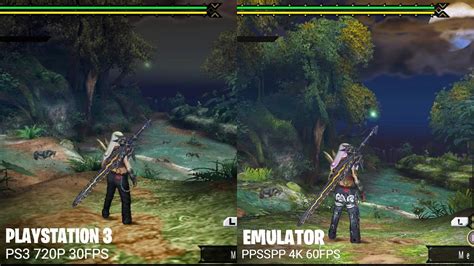 Ps3 Vs Ppsspp Mod Mh3rd Hd Version Remastered V31 Youtube