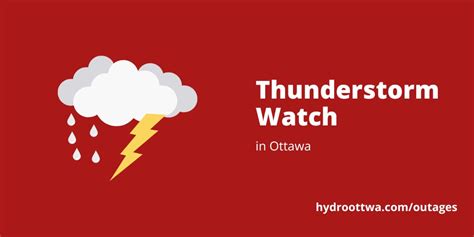 Hydro Ottawa on Twitter: "Thunderstorms are expected over the coming ...