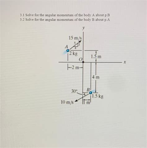 Solved 3 1 Solve For The Angular Momentum Of The Body A