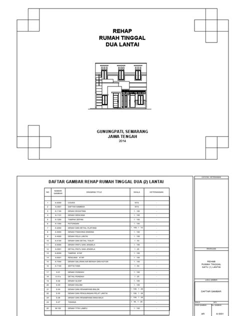 Denah Dan Rab Rumah Dua Lantai Pdf