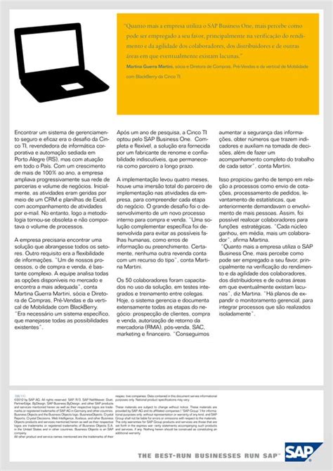 Case De Sucesso Cinco Ti Sap Business One Pdf