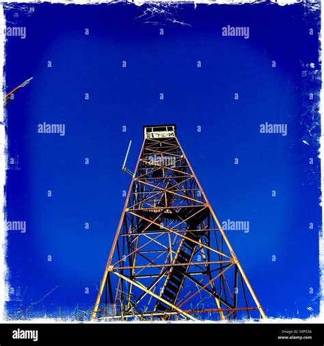 Forest Fire Lookout Tower Stock Photo Alamy