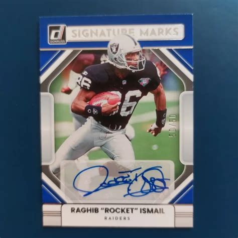 Raghib Rocket Ismail Panini Donruss Marques De Signature