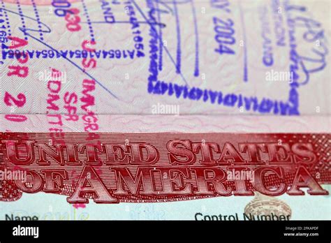 American visa stamp hi-res stock photography and images - Alamy