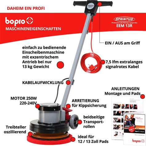 Bopro Z12C Floorboy Einscheiben Reinigungs Und Poliermaschine