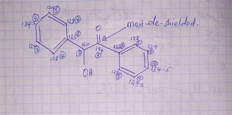 4 In the 13 C NMR spectrum for benzoin how many signals would you ...