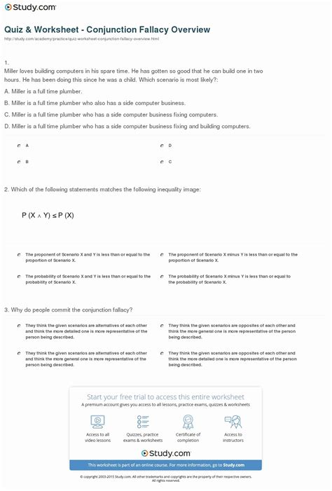 50 Logical Fallacies Worksheet with Answers – Chessmuseum Template Library