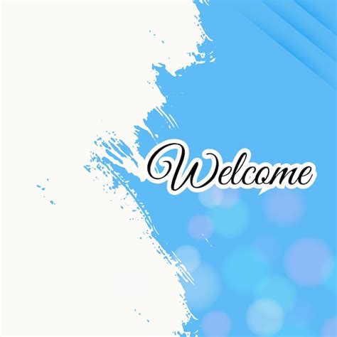 Premium Vector | Colorful welcome brush background design 07