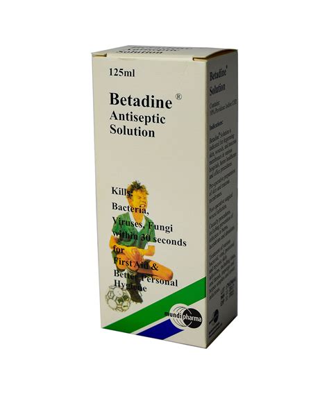 BETADINE ANTISEPTIC SOLUTION 125ML - Garnet Pharmacy