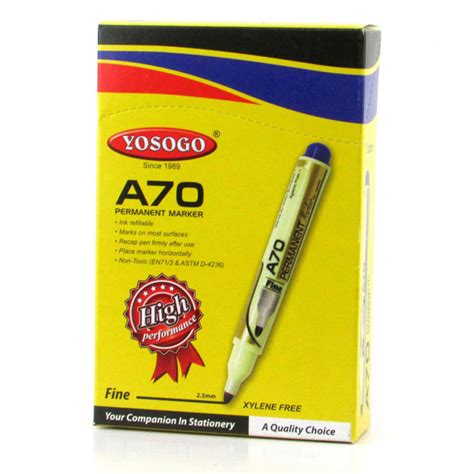 Yosogo Permanent Marker Pen A70 Bullet Fine Nib