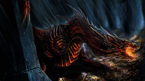 Smaug The Dragon Wallpaper - WallpaperSafari