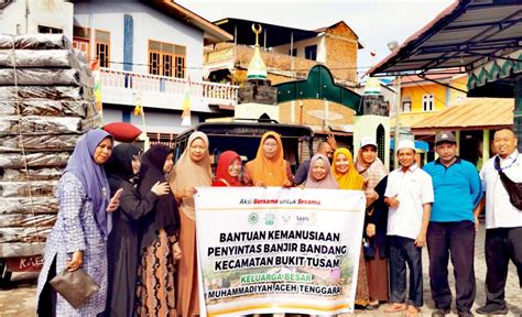 Lazismu Aceh Tenggara Salurkan Bantuan Kasur Kepada Penyintas Banjir