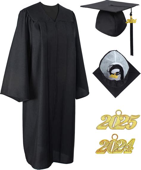 Mygradday Unisex Matte Graduation Cap And Gown 2024 And 2025