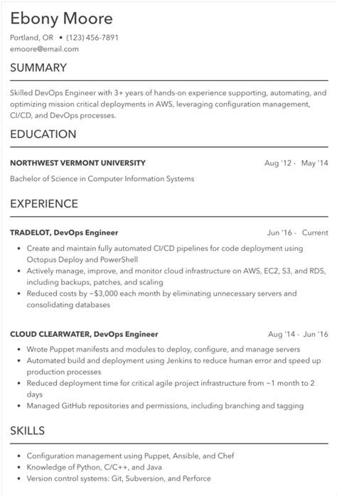 Reverse-Chronological Format Resume Templates