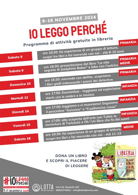 Io leggo perché 2024 Lotta Libreria