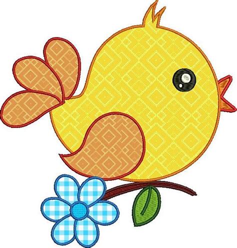 Bird Applique Embroidery Design File Vip Vp3 Hus Pes Pec Etsy