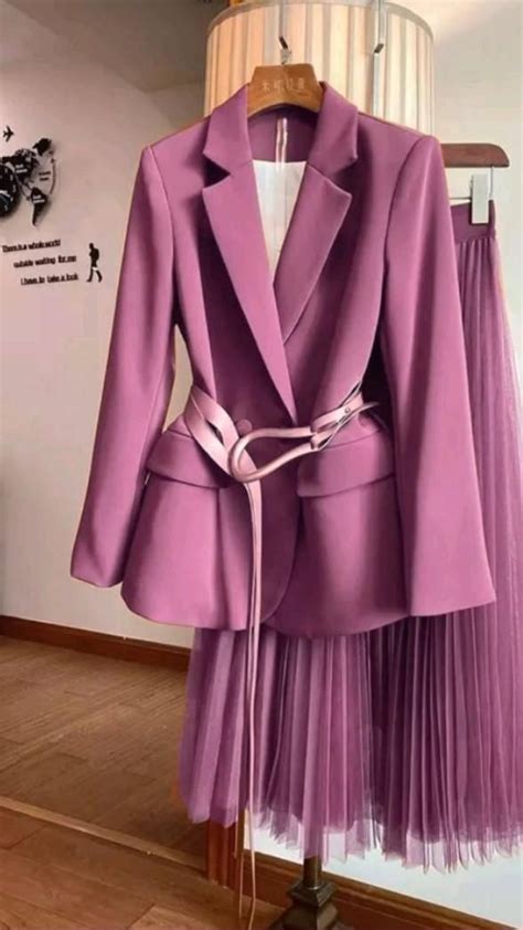 Lovely Suits Colorful Fashion Classy Work Outfits Woman Suit Fashion