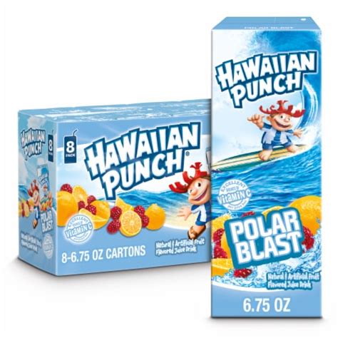 Hawaiian Punch Polar Blast Juice Drink Boxes 8 Pk 675 Fl Oz Kroger