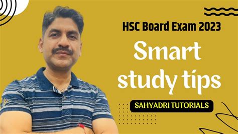 Smart Study Tips Hsc Board Exam Sahyadri Tutorials Youtube