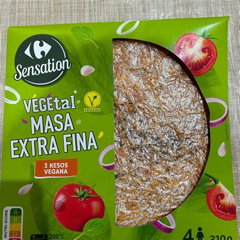 Carrefour Sensation Pizza Vegetal Masa Fina Kesos Vegana Reviews