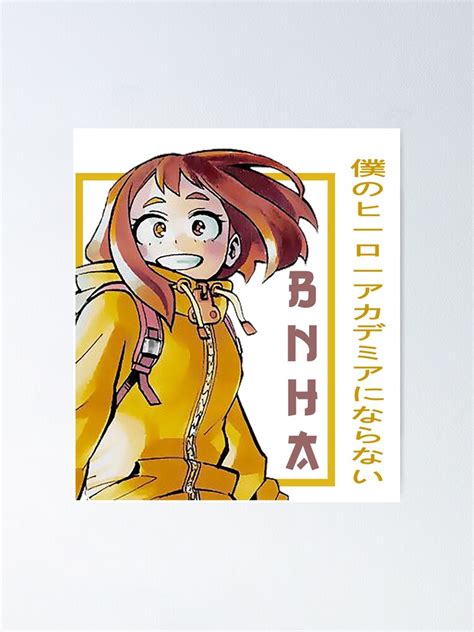 Uraraka Ochaco Bnha Poster For Sale By Rays95 Redbubble