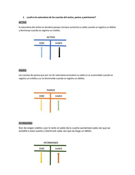 Cu L Es La Naturaleza De Las Cuentas Del Activo Cul Es La