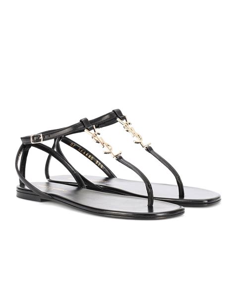 Saint Laurent Nu Pieds 05 Ysl Leather Sandals · Vergle