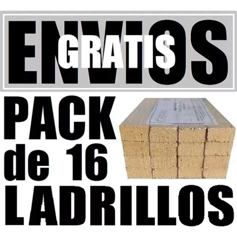 Ladrillos Refractarios De 23x5x2 5cm Pack De 16 Ladrillos Cuotas