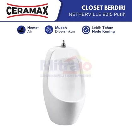 Jual Ceramax Closet Berdiri Netherville 8215 Putih