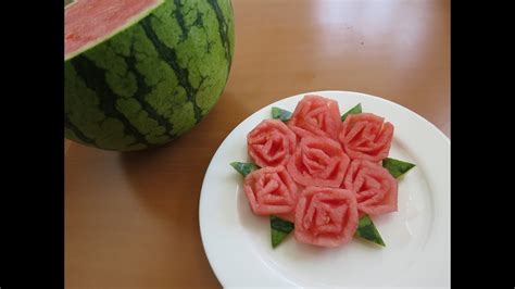 How To Make Watermelon Roses Promise Phan Youtube