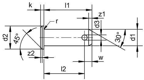 Bolzen Din Form B