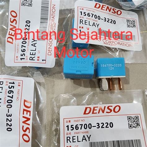 Jual RELAY BIRU DENSO KAKI 4 12VOLT UNIVERSAL 156700 3220 Shopee