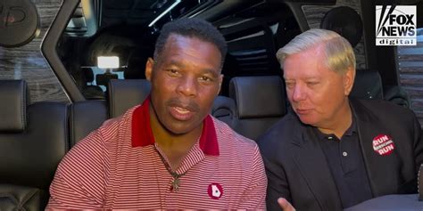 Herschel Walker With Lindsey Graham On Record Early Voting In Georgia