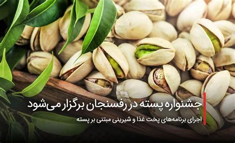 جشنواره پسته در رفسنجان برگزار می‌شود ️ مجله سفربازی