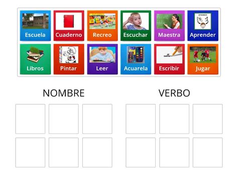 Nombre O Verbo Group Sort