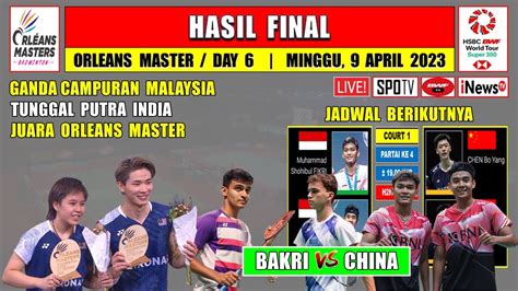 Hasil Final Orleans Master 2023 Hari Ini Ganda Campuran MALAYSIA Dan