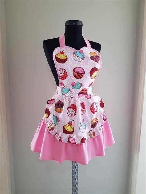 Cupcake Aprons For Women Sweetheart Womens Cooking Apron Etsy