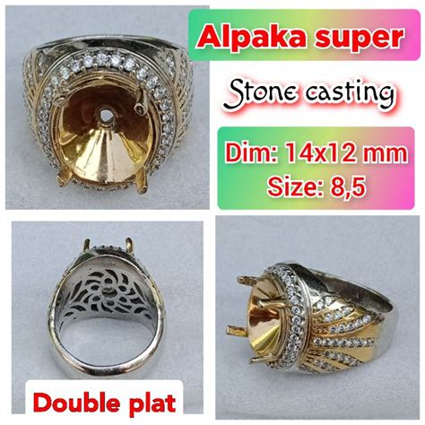 Jual Cincin Emban Batu Akik Dan Permata Alpaka Super Stone Casting