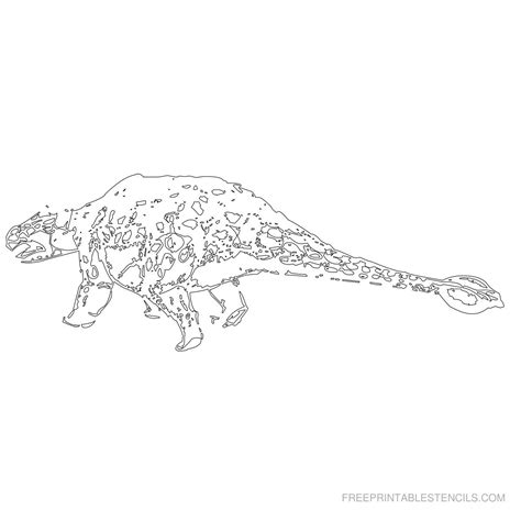 23 Free Printable Dinosaur Stencil Designs