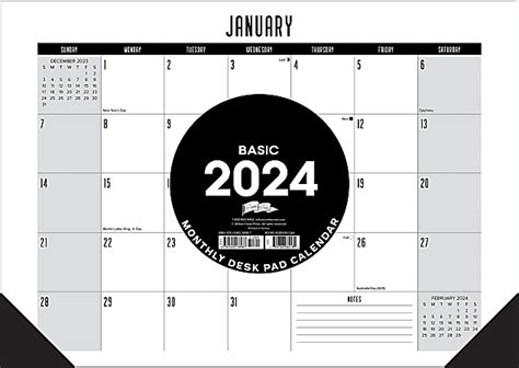 2024 Willow Creek Press Desk Pad Calendar 12 X 17 Basic January To