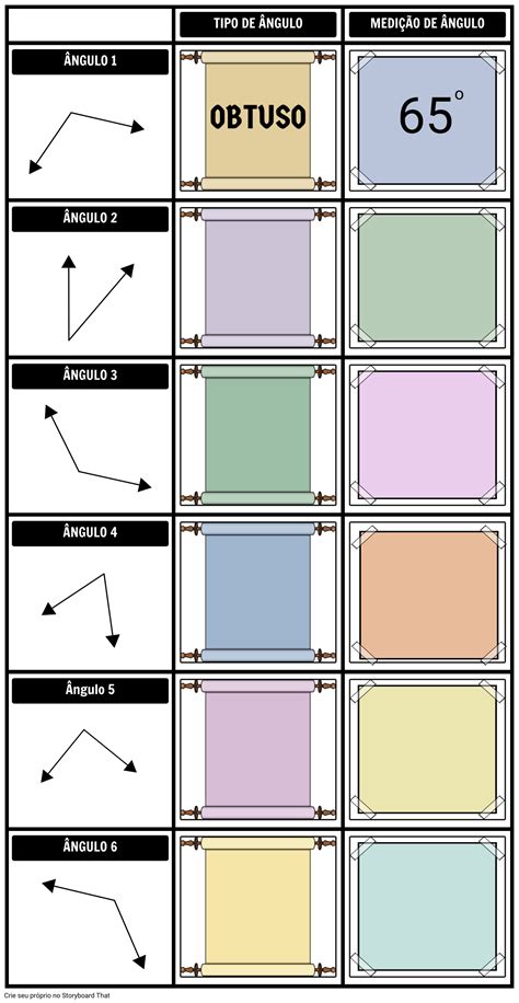 Ngulos De Medi O Exemplo Storyboard Por Pt Examples