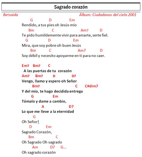 Letras Catolicas Letra Y Acordes De Sagrado Corazon De Jesus De Grupo