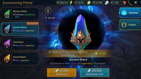 Raid Shadow Legends Ancient Shard 2x Event January 2020 YouTube