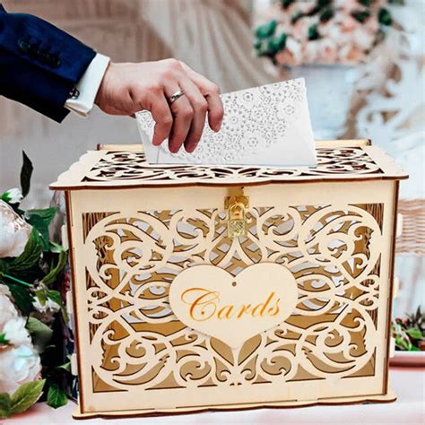 orange wedding card box