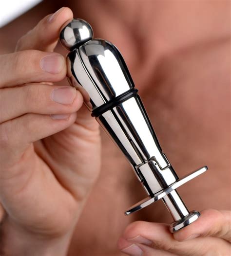 Stainless Steel Anal Plug Mit Verschlussfunktion Metall Glas Plugs