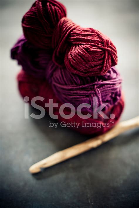 Crochet Hook And Balls Of Yarn Stock Photo Royalty Free FreeImages